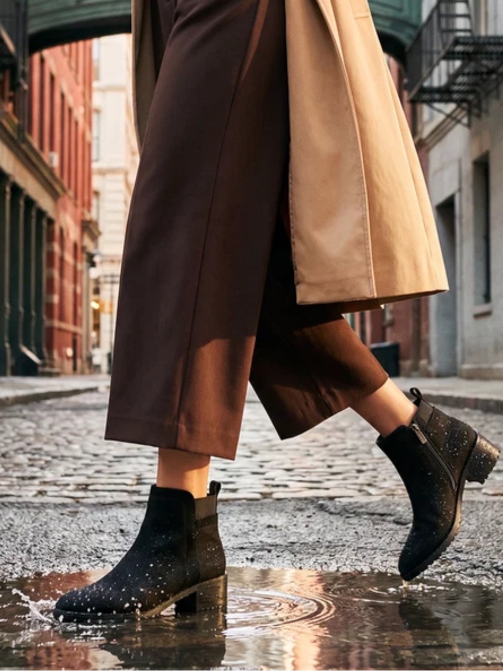 Blondo Waterproof Black Suede Shyne Bootie